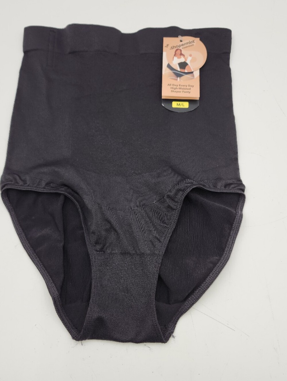 Shapermint Essentials All Day Every Day High-Waisted Shaper Panty Black M/L M L